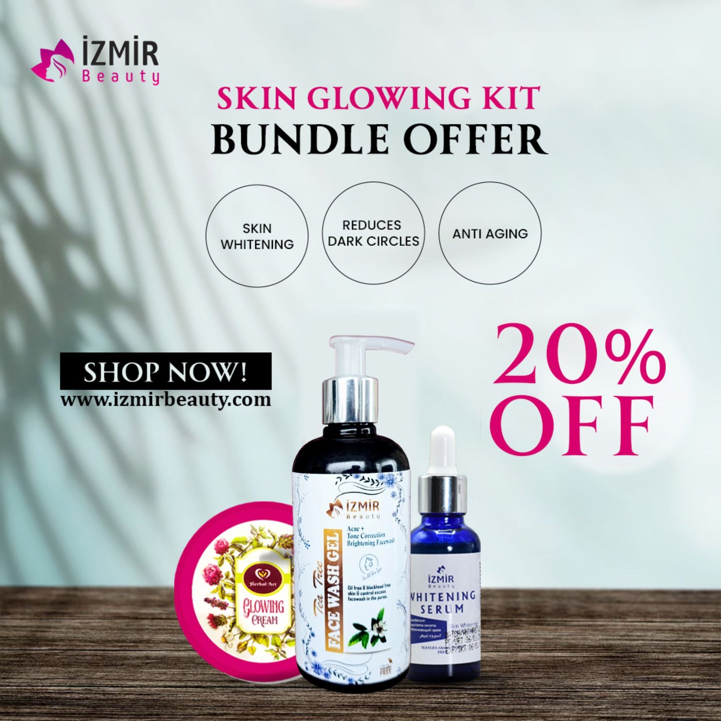 Skin Glowing Kit Bundle Offer 20% OFF