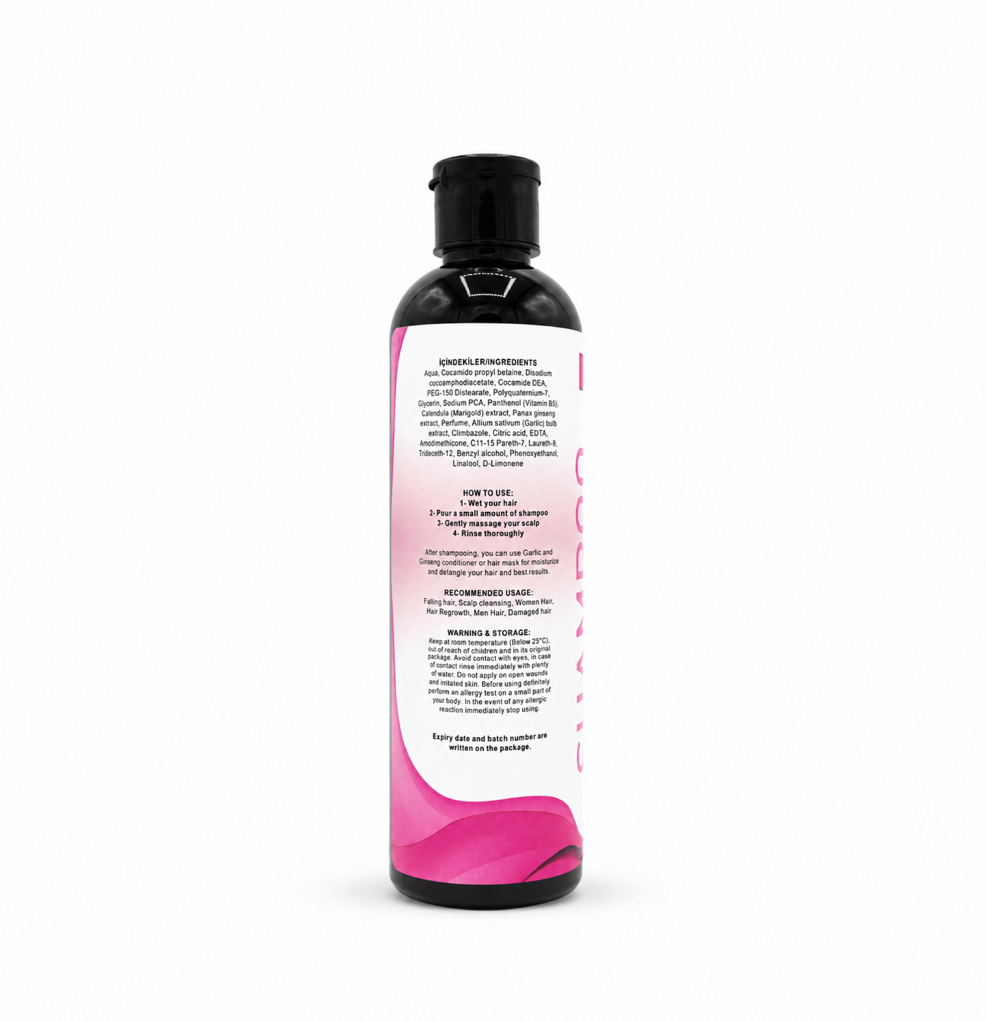 Garlic Ginseng Hair Shampoo 200ml | Strengthening and Nourishing Hair Care Shampoo In Pakistan - 3