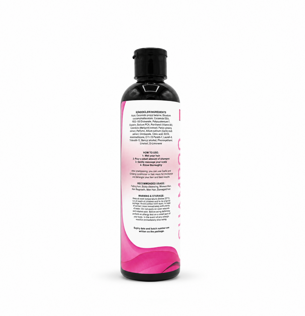 Garlic Ginseng Hair Shampoo 200ml | Strengthening and Nourishing Hair Care Shampoo In Pakistan - 3